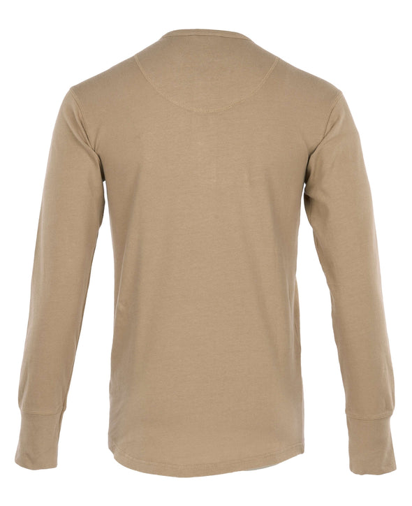 1927 Henley Shirt long sleeve, Mojave beige - Pike Brothers