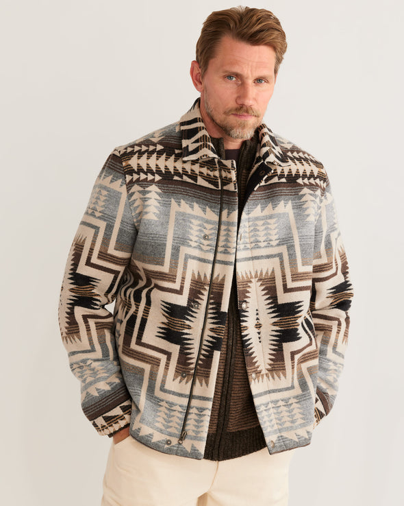 Silverton Shearling-Collar Wool Coat - Pendleton