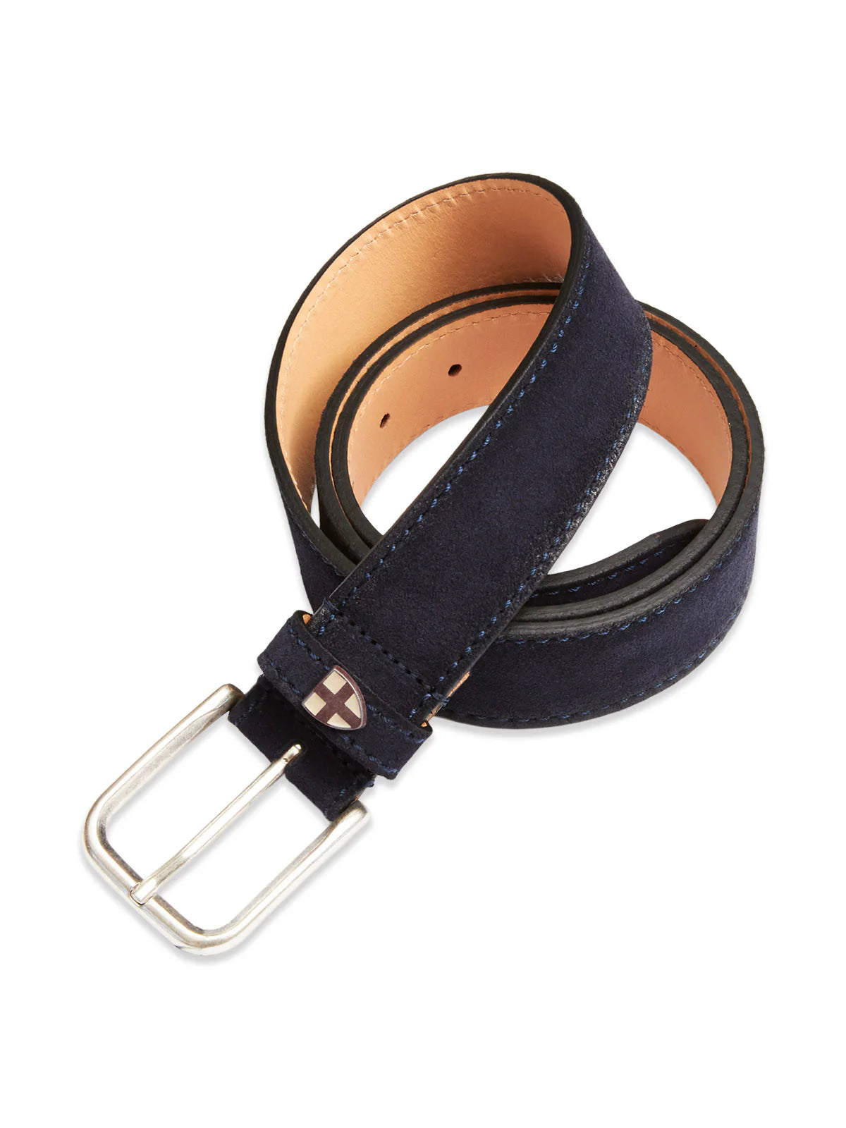Suede Belt - Blue de Gênes