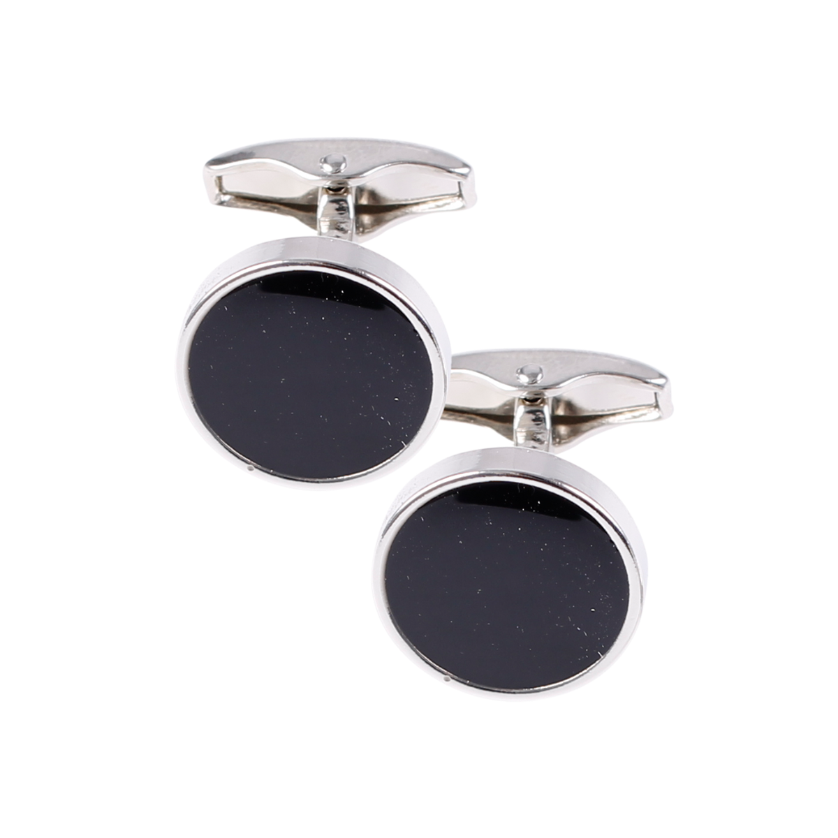 Cufflinks, Circle Black Onyx - Amanda Christensen