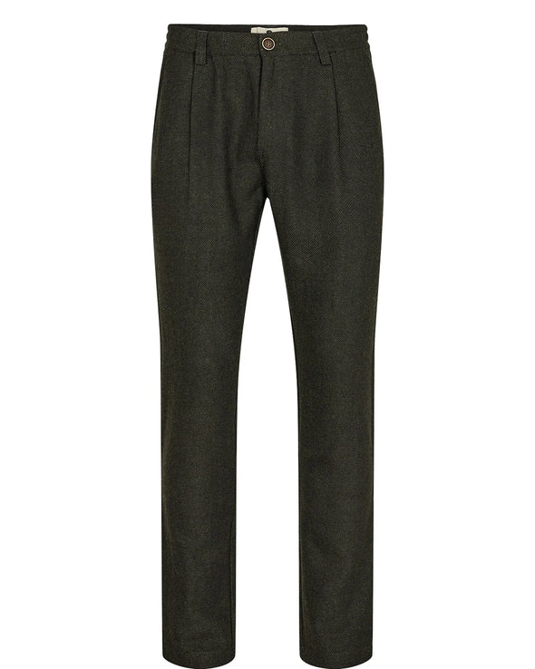 Akjames Wool Pleat Pants - Anerkjendt