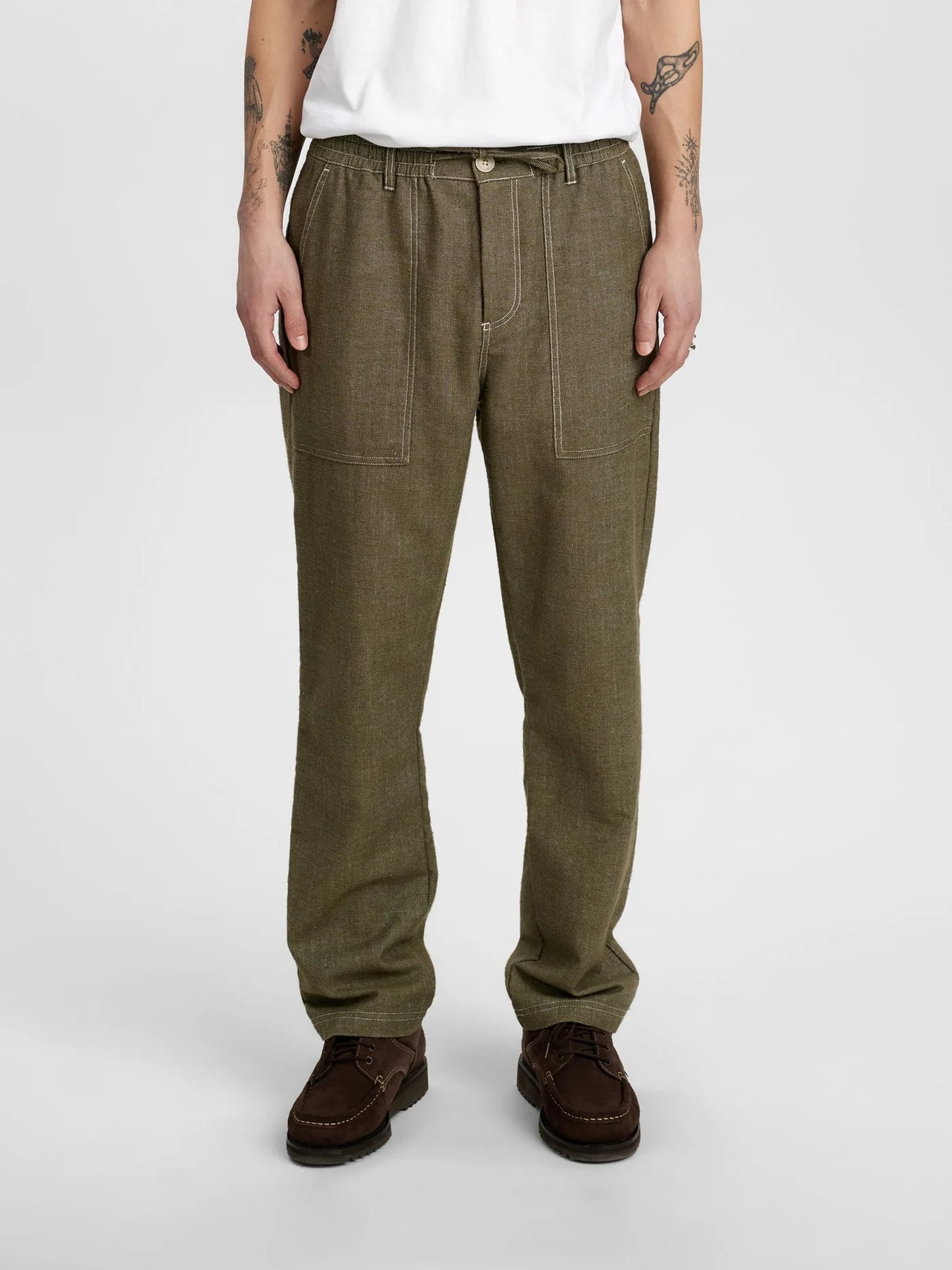 Akjan Twill Contrast Pants - Anerkjendt