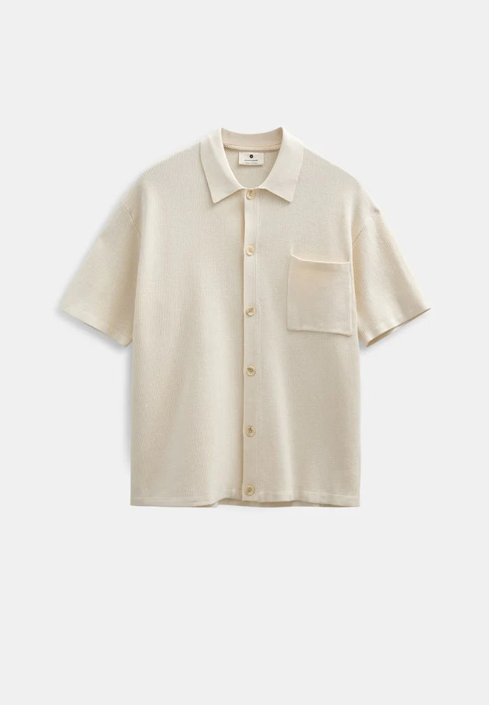 Akvilhelm Needle Rib S/S Knit - Anerkjendt