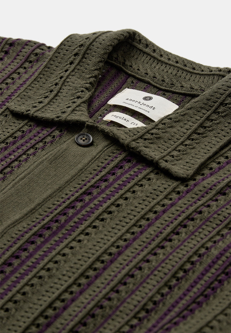 AKLEANDER STRUCTURE SS SHIRT - Anerkjendt