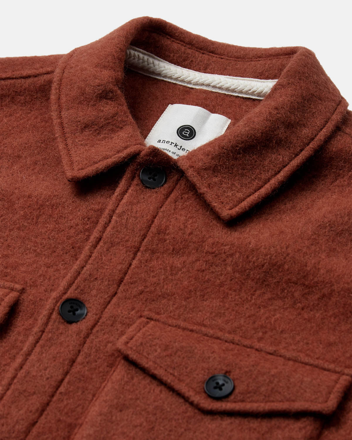 Akoscar Boiled Wool Overshirt - Anerkjendt