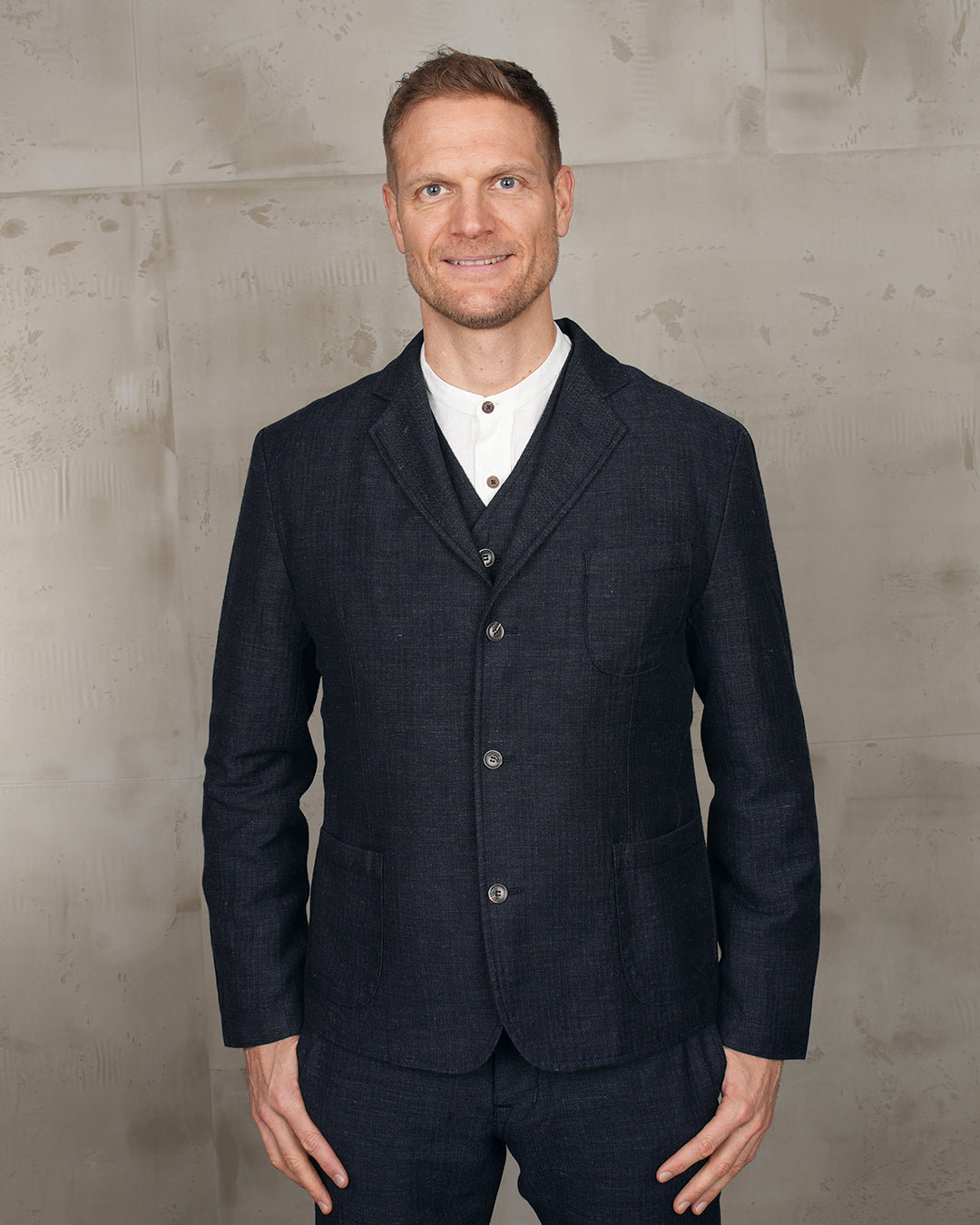 1927 Harvester Jacket Owen Blue - Pike Brothers