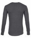 1927 Henley Shirt Long Sleeve, Grey Melange - Pike Brothers