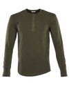 1927 Henley Shirt long sleeve, Mojave green - Pike Brothers