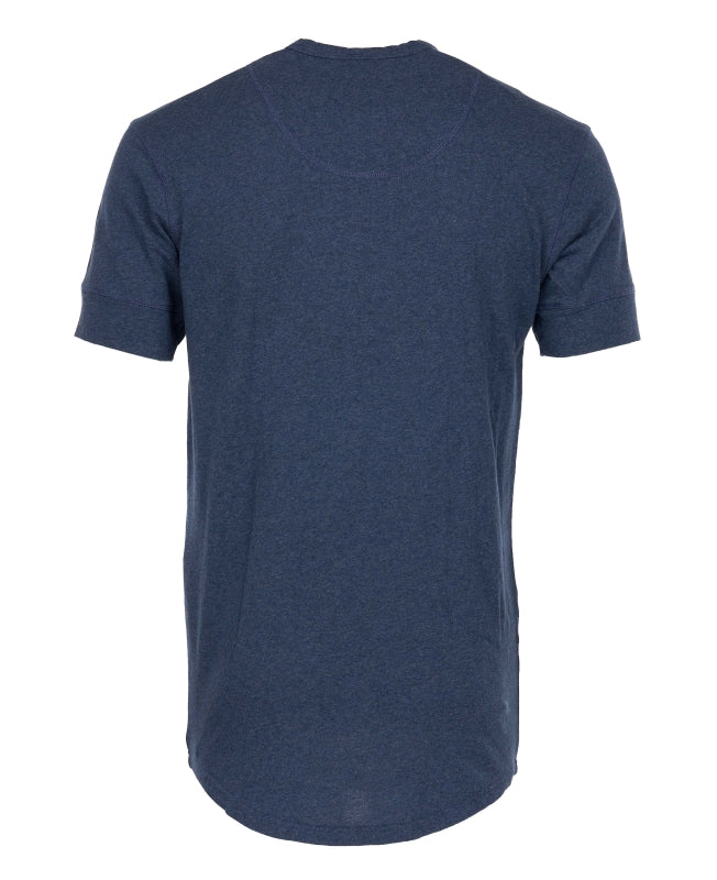 1927 Henley Shirt Short Sleeve, Indigo Blue - Pike Brothers