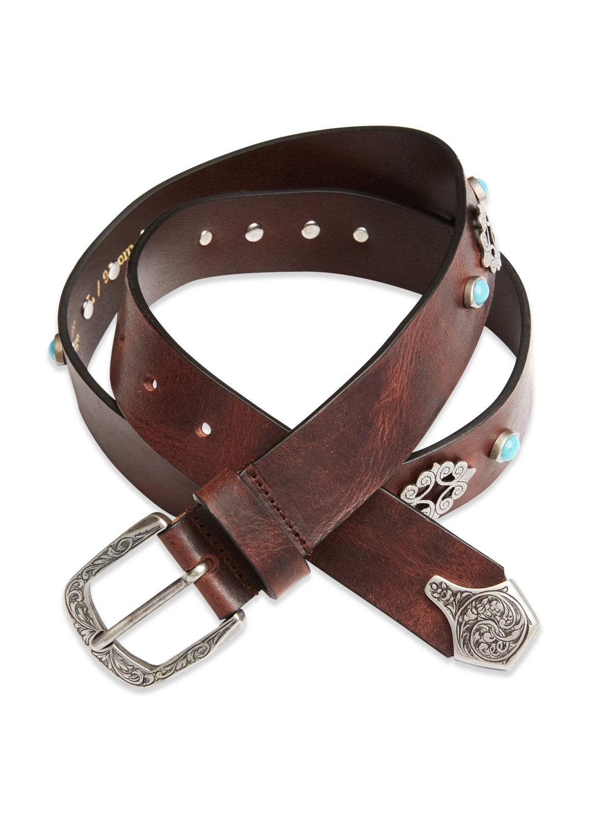 Western Studded Belt - Blue de Genes