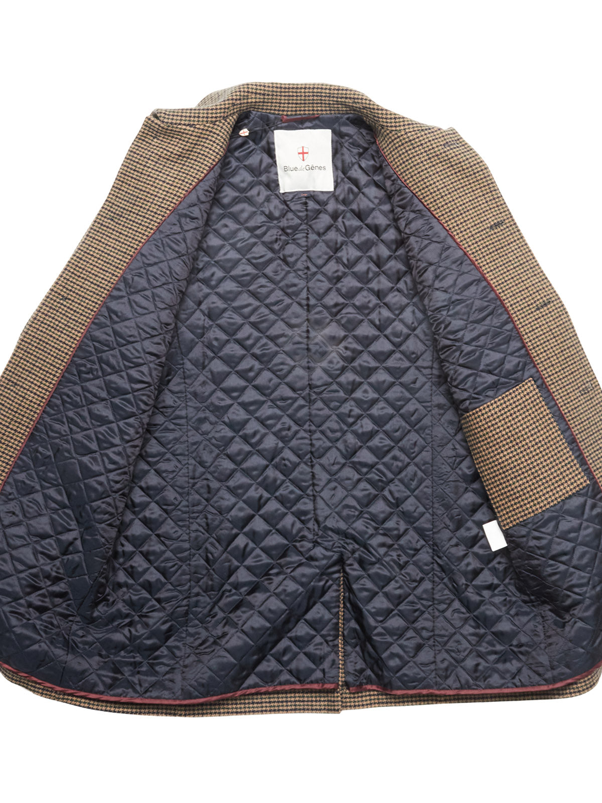 Massone Check Coat - Blue de Genes