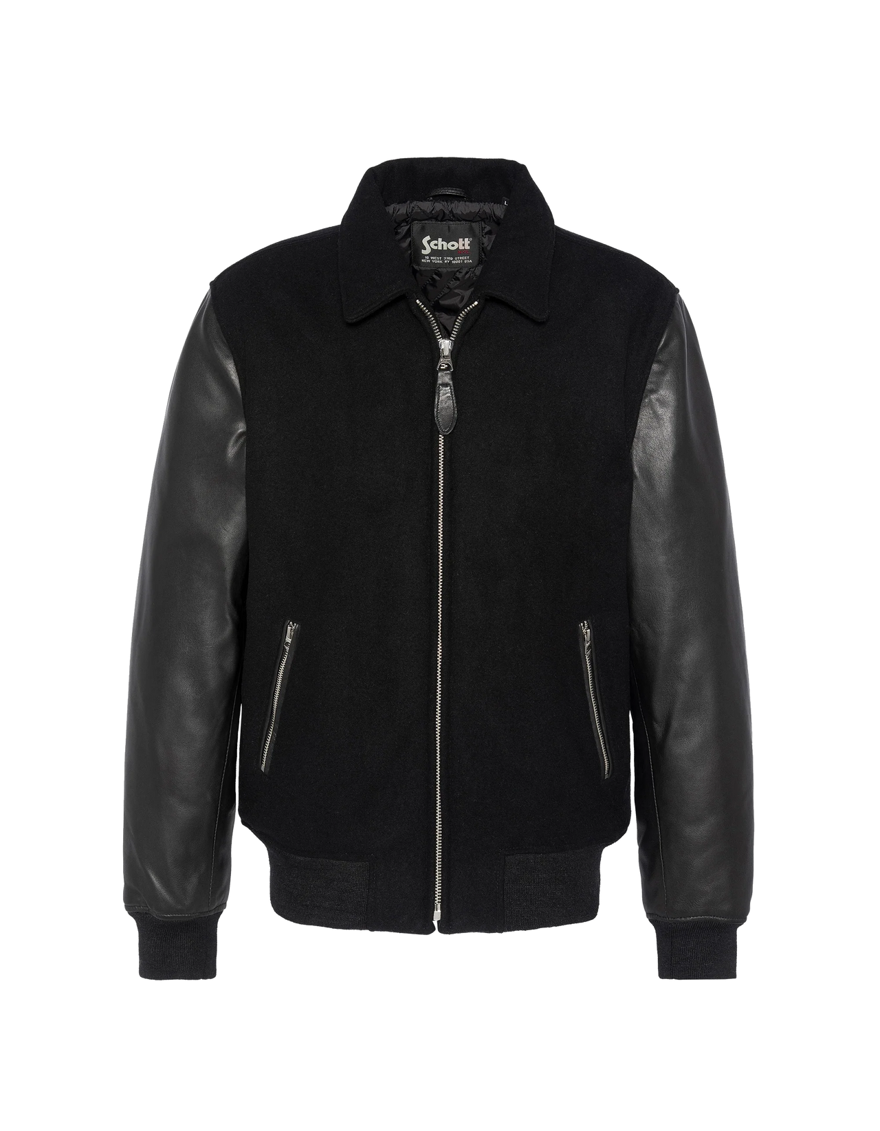 Bi-Material Casual Jacket - Schott N.Y.C.