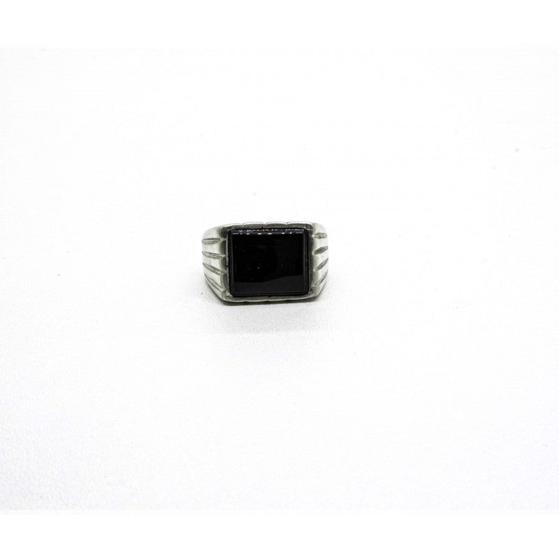 Onyx Pewter Ring - Black Pearl Creations