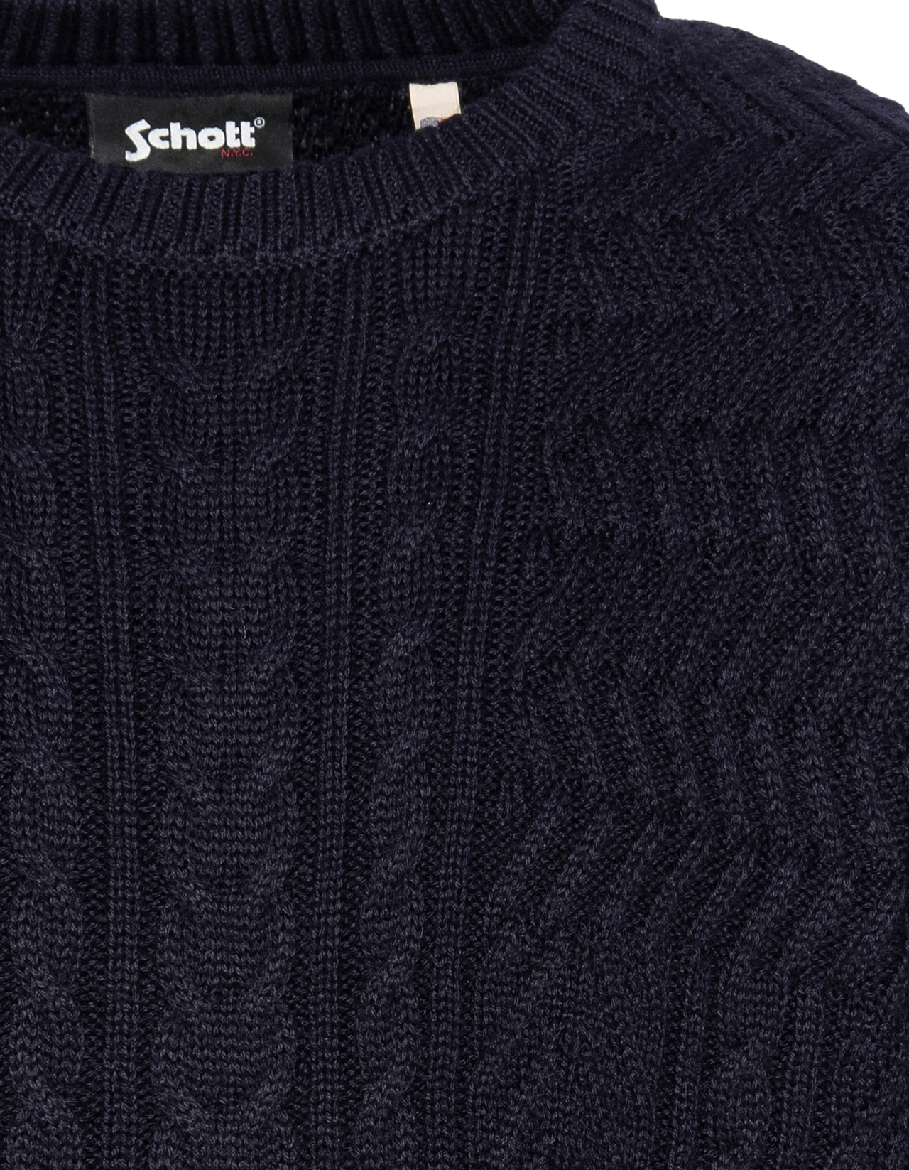 Pull Patchwork Col Rond - Schott