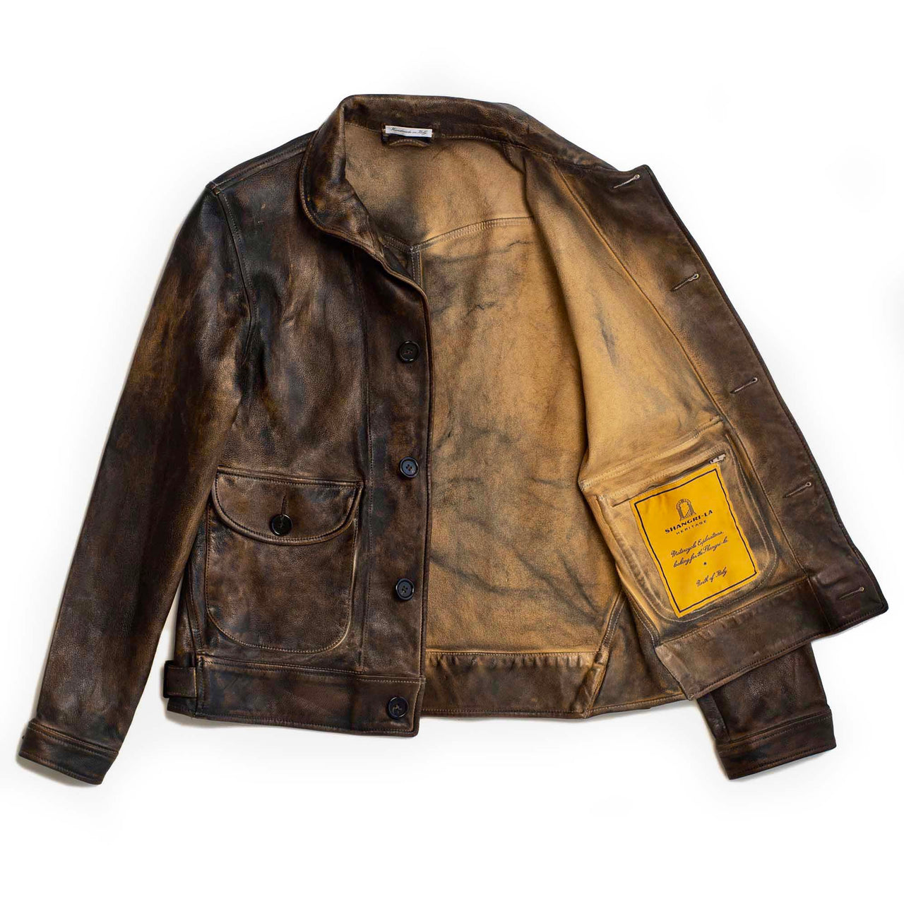 “Cossack” Deserto Leather Jacket - Shangri La