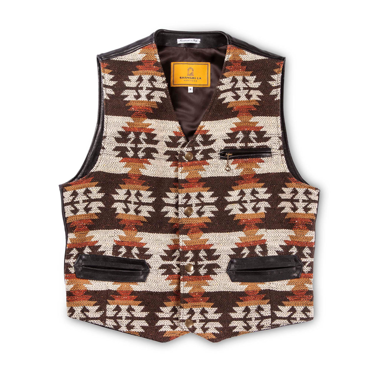 "Mandriano" Desert Navajo Wool Vest - Shangri-La Heritage