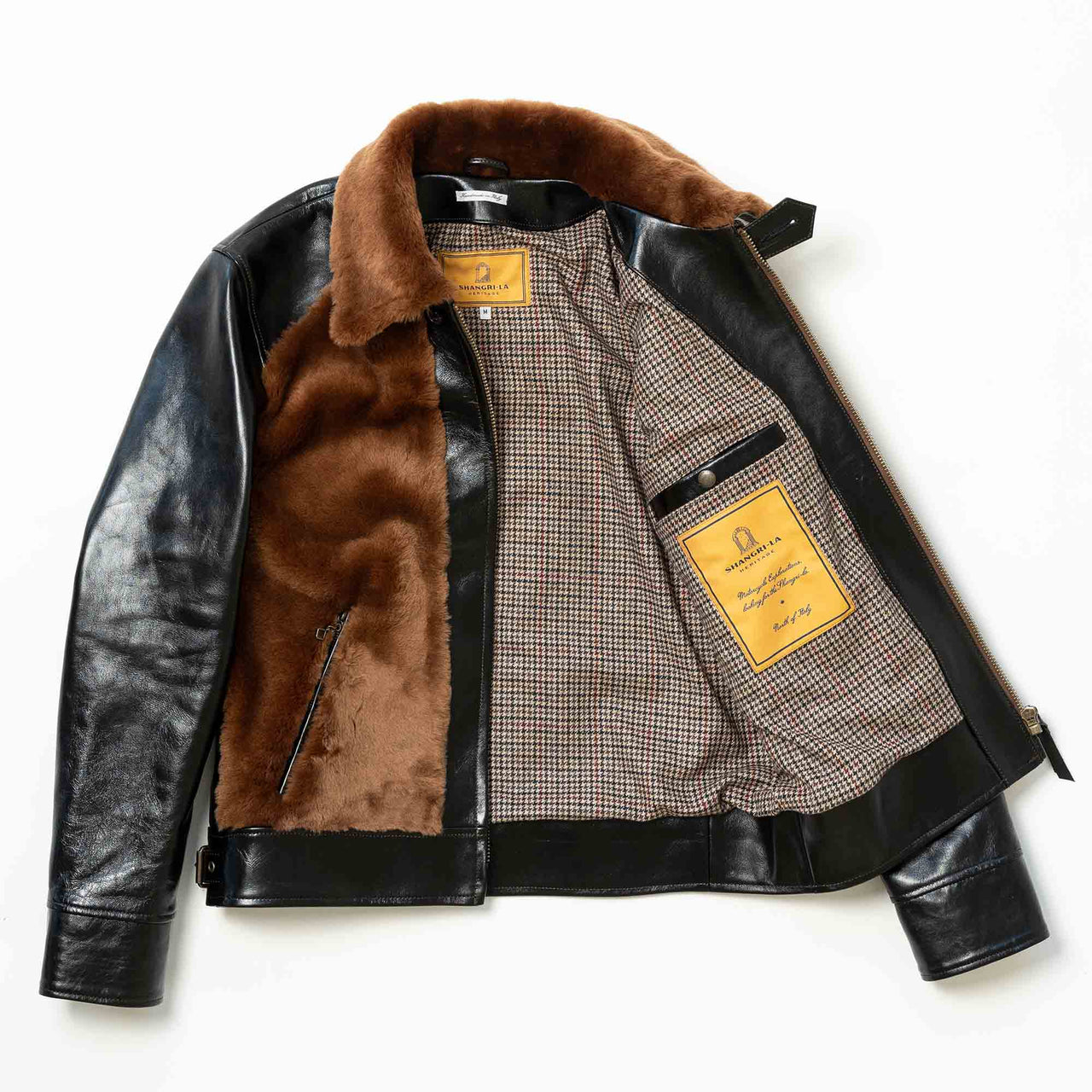 "Varenne" Horsehide Grizzly Jacket - Shangri La