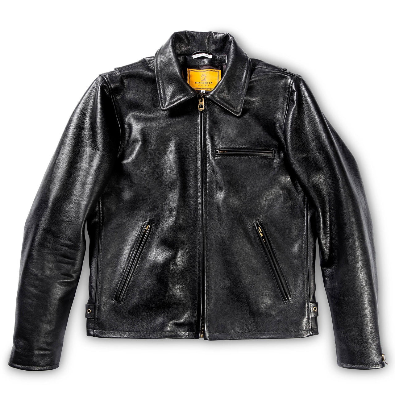 Varenne Black Leather Jacket - Shangri-La Heritage