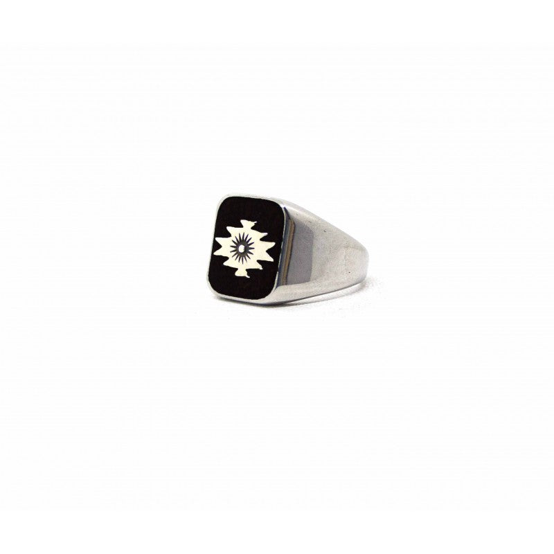 Southwestern Square Ring Black - Black Pearl Creations