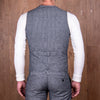1905 Hauler Vest Grey Striped Linen - Pike Brothers