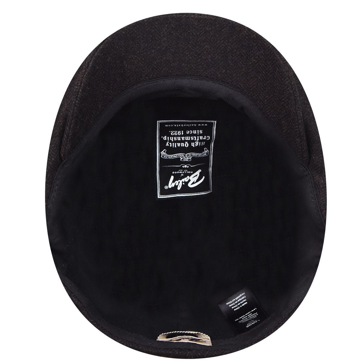 Ormond Ivy Cap, Brown Herringbone - Bailey