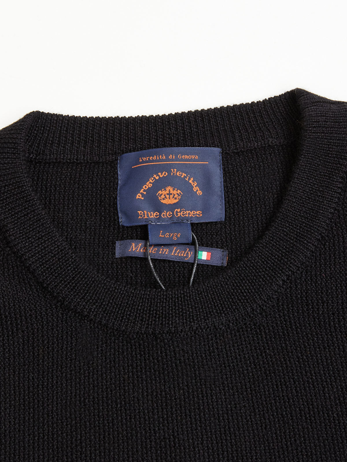 Tondo Nouvo Knit, Black - Blue de Genes