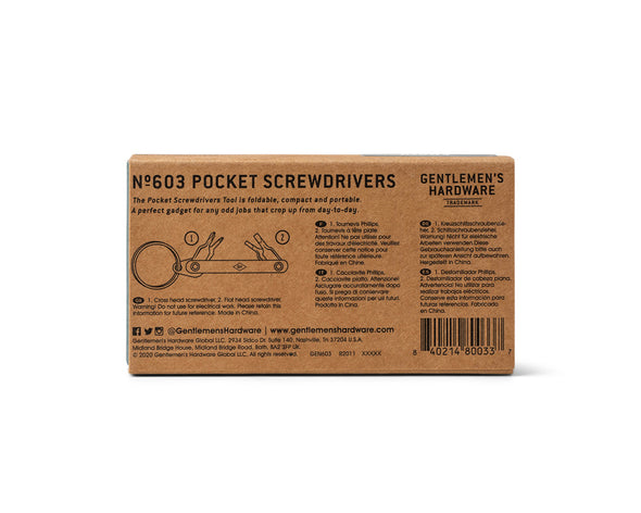 Pocket Screw driver- Gentlemen's Hardware
