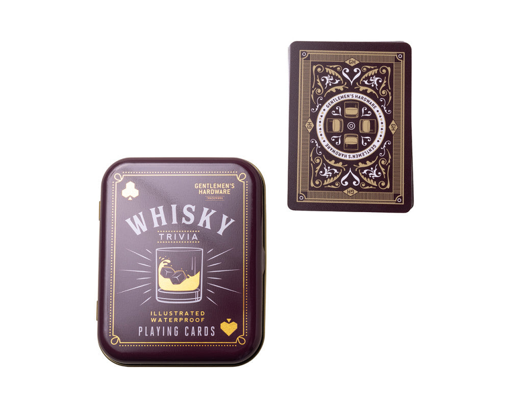 Whiskey Trivia Playing Cards - Gentlemen's Hardware