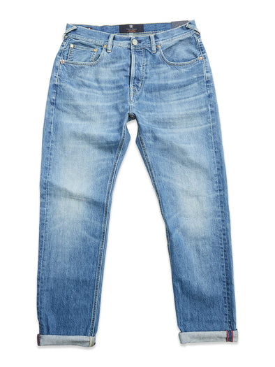 Gastone Five Used Jeans - Blue de Gênes