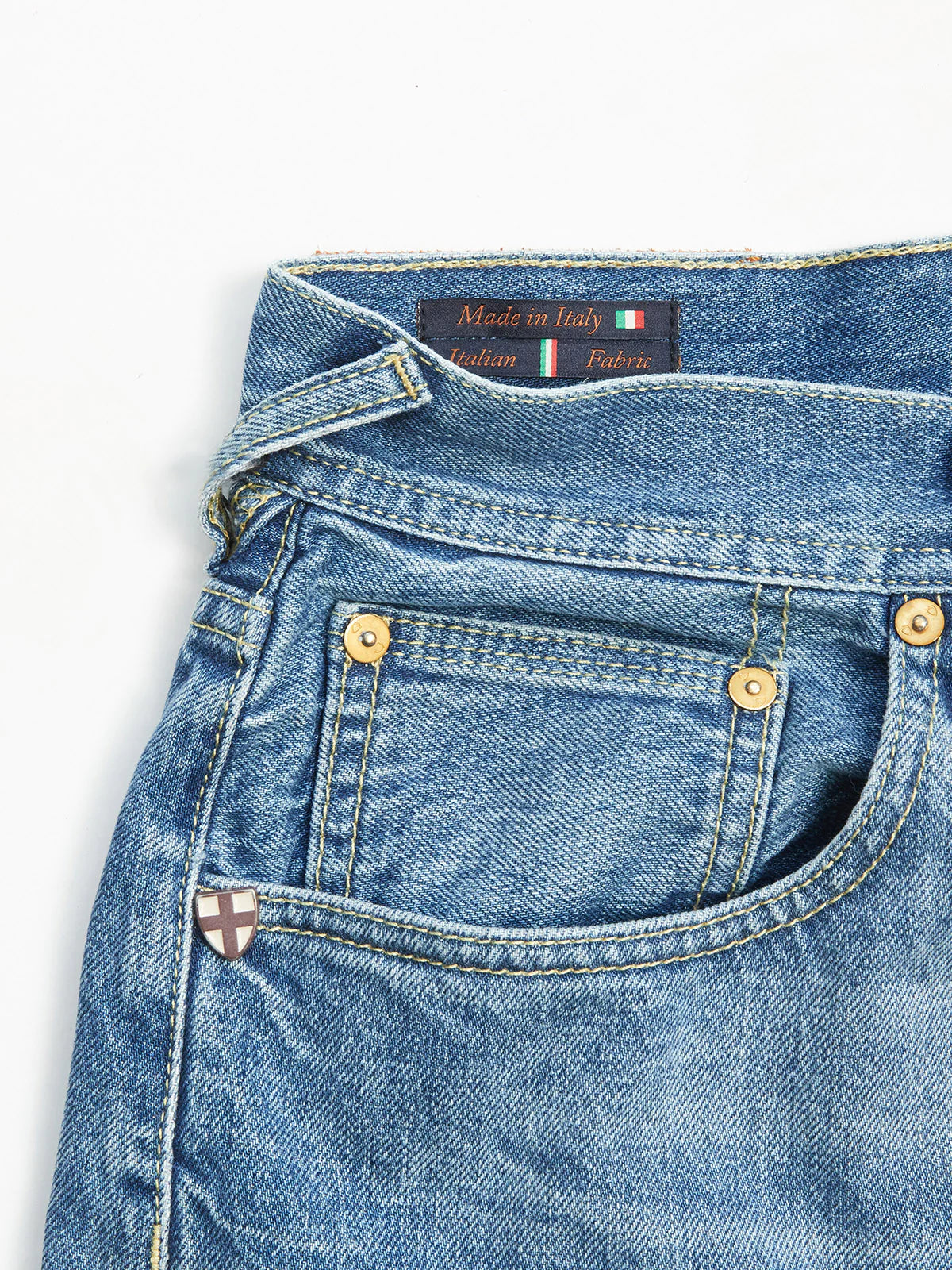 Gastone Five Used Jeans Blue de G nes Hats Boots Bourbon