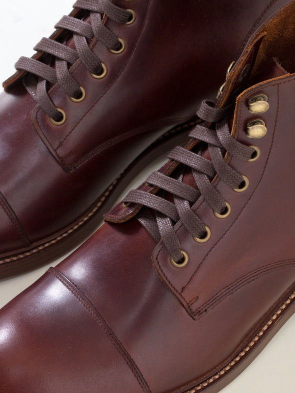 Lace Boot, Chestnut Brown - Bright Shoemakers