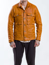 Jean Leather Jacket Mustard - Uncle Bright
