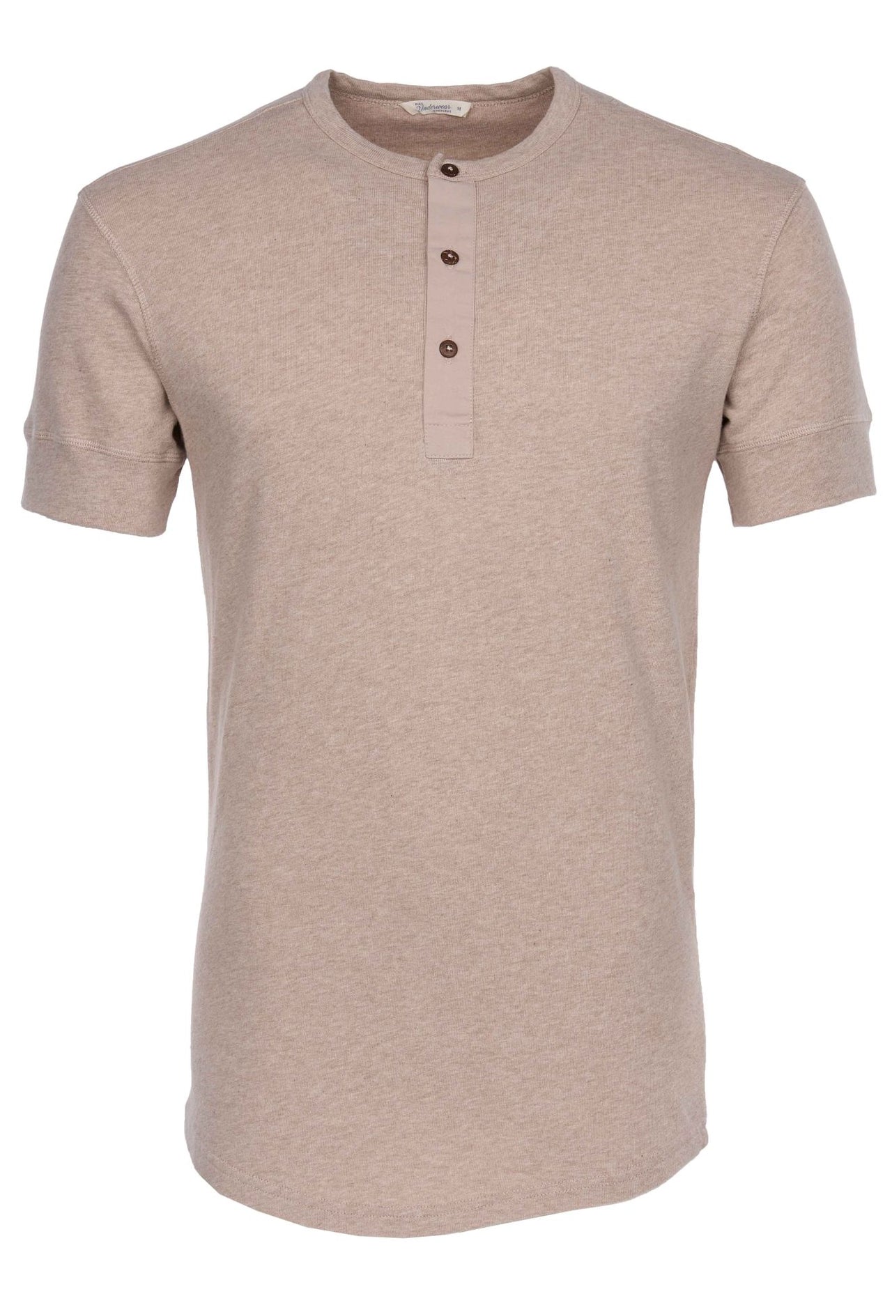 1927 Henley Shirt Short Sleeve, Oatmeal - Pike Brothers