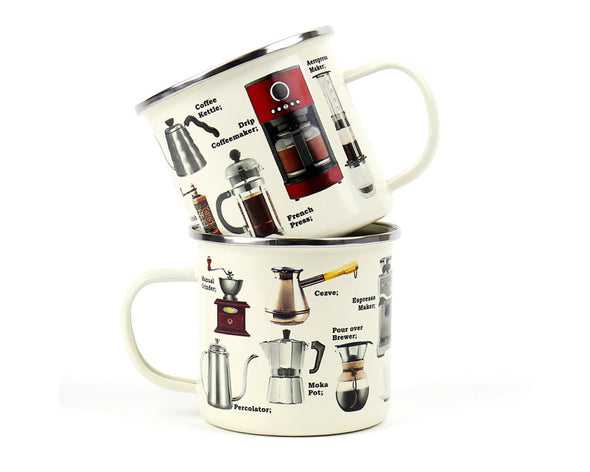 Enamel Mug, Coffee - Gift Republic