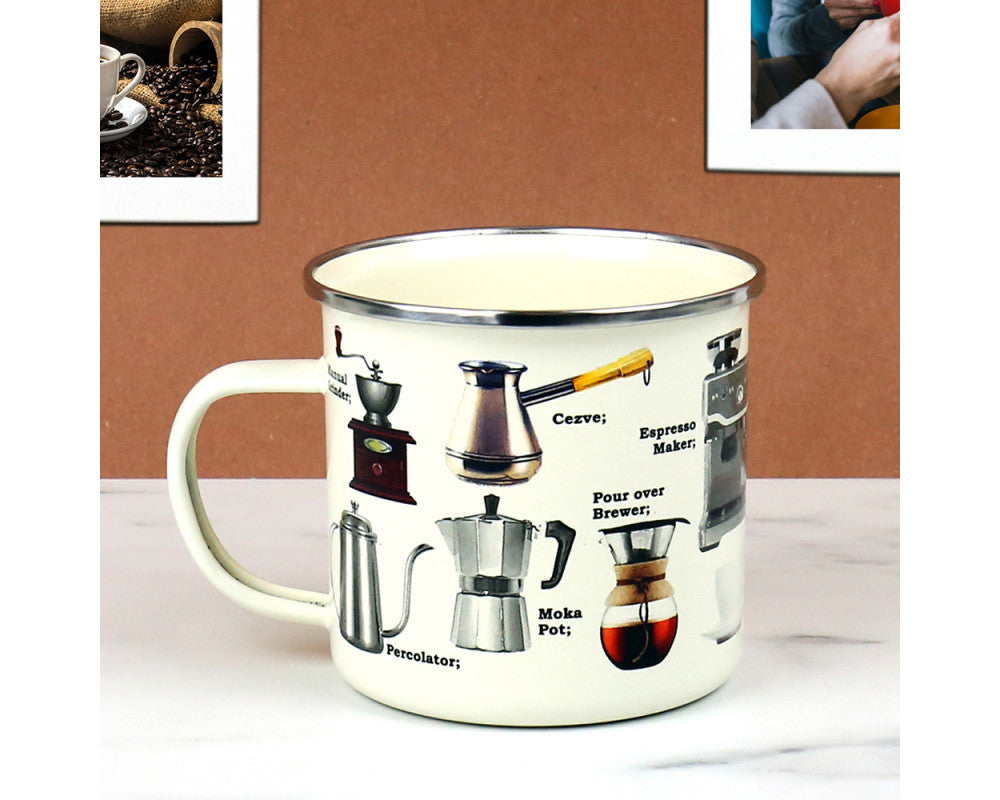 Enamel Mug, Coffee - Gift Republic