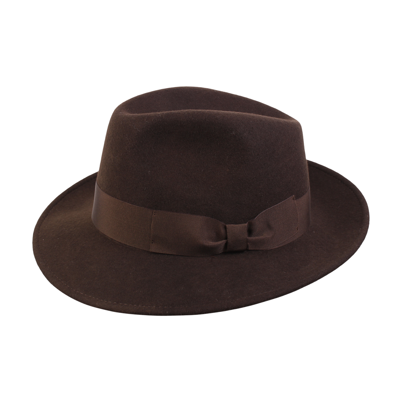 Fedora Wool Hat Brown - Wigéns