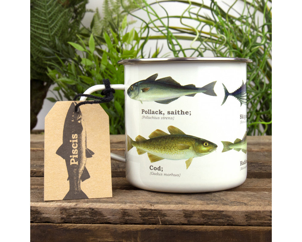 Enamel Mug, Fish - Gift Republic