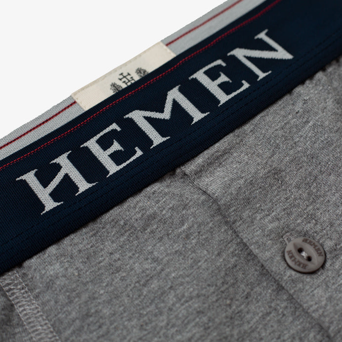 Lukan Boxer, Grey - Hemen Biarritz
