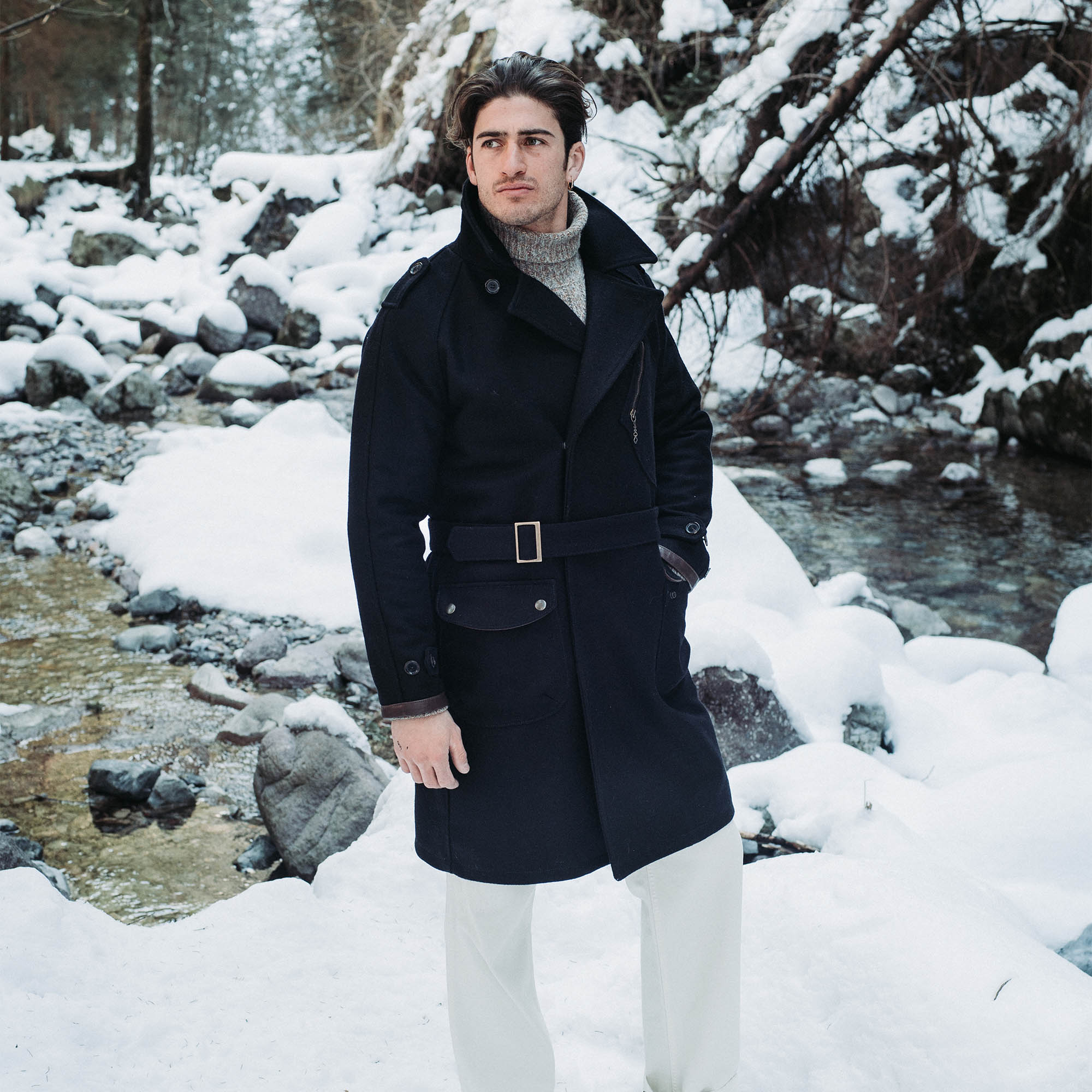 Melton wool overcoat shop